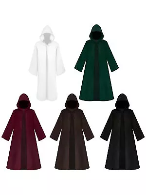 Masquerade Costume Mens Hooded Robe Halloween Halloween Cosplay Costume Cloak • $17.99