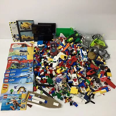 LEGO Asstd Bulk Lot Pieces Mini Figs Base Plates Approx.5.2kg (H4) W#670 • $66