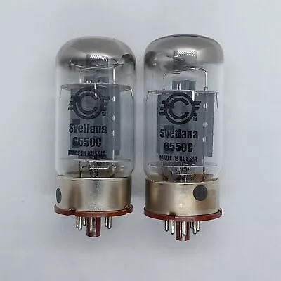 6550c Svetlana 'winged C' Nos Boxed Pair Valve Tube • £240