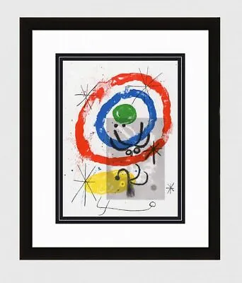 1965 JOAN MIRO Original Color Lithograph  Stars And Comets  GALLERY FRAMED COA • $1386.75