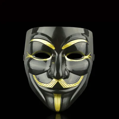 V For Vendetta Mask Guy Fawkes Anonymous Hacker Halloween Cosplay Party Props • $2.59
