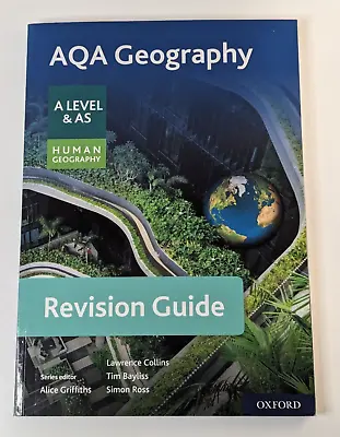 AQA Geography For A Level & AS Human Geography Revision Guide - VGC -PLEASE READ • £8.99