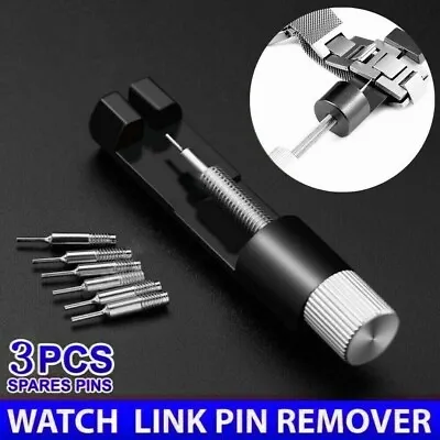 Link Remover Tool Metal Adjuster Watch Strap Link Bracelet Split Pin Removal Kit • £4.95