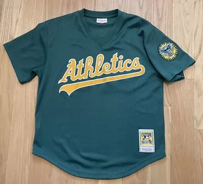 Mitchell & Ness Oakland A’s Athletics Rickey Henderson Batting Practice Jersey L • $50