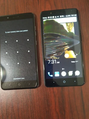 $45 • Buy Lot Of 2 ZTE Blade Z Max  Z982  Black 32GB  (MetroPCS) For Parts