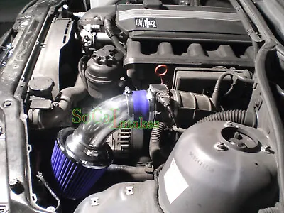 Blue Air Intake System Kit&Filter For 1998-2005 BMW E46 323 325 328 330 • $44