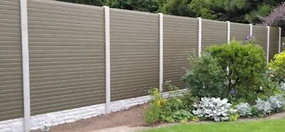 £23.99 • Buy Composite Fence Panels Plastic Fence Panels Natural / Sand  +++ NEW +++