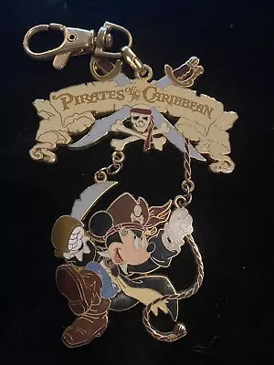 Disney Mickey Pirates Of The Caribbean Lanyard Medal • $19.99