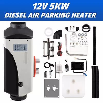 5KW 12V Air Diesel Heater With LCD Switch Boat Car Truck Quiet Parking Heater • $34.94