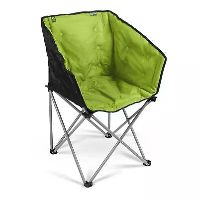Kampa Tub Chair Eco Green - Padded Recycled Fabric Folding Camping Chair • £37.99