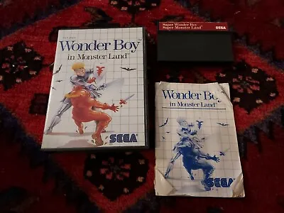 Sega Master System WONDER BOY IN MONSTER LAND Super Complete CIB  • $100