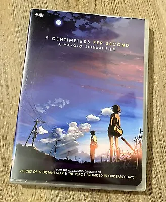 ✅5 Centimeters Per Second : A Makoto Shinkai Anime DVD 2007 ADV Films Rare Extra • $36.94