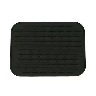 £4.29 • Buy Silicone Trivet Mat Hot Pot Stand Black Heat Resistant Kitchen Non-Slip Pad