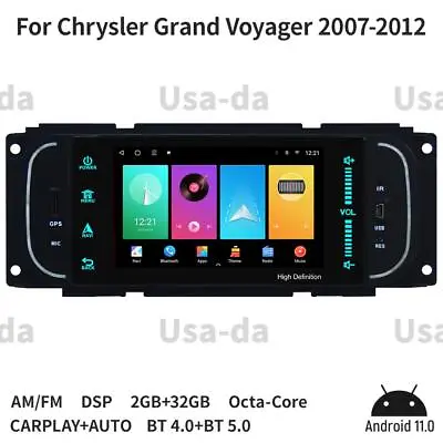 5 Car Radio Touch Screen Navigation Carplay For Chrysler Grand Voyager 2007-2012 • $317.59