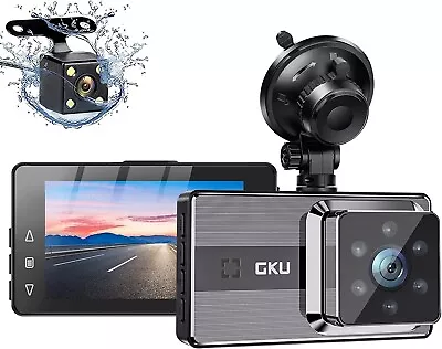 $122.99 • Buy Dash Cam Front And Rear,GKU Dash Cam 1080P Full HD Dual Car Camera,170° Wide Ang