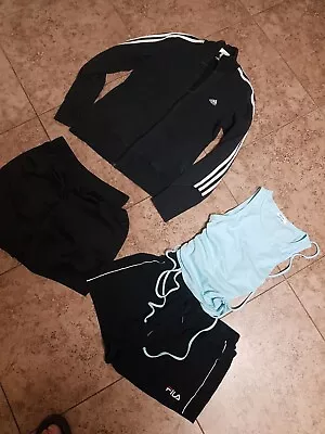 $24 • Buy 4pcs Ladies Clothing Short Top Jacket Fila Adidas Valley Girl