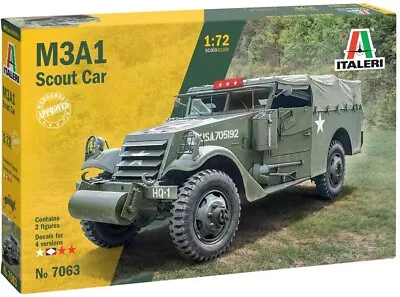 Italeri 1/72 M3A1 Scout Car #7063 *sealed* 📌Listed In USA📌New Rel.📌 • $21.98