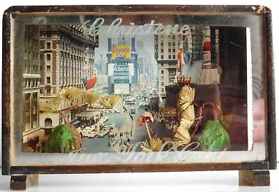 Vtg 50's 60's NEW YORK CITY Times Square Postcard Shadow Box Souvenir Memory • $11.99