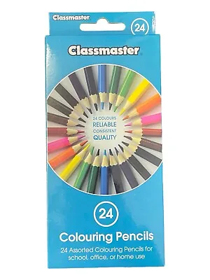 Classmaster Colouring Pencils Adults & Kids Long-Lasting 24 Colouring Pencils • £3.99