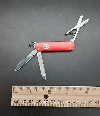 Red Alox VICTORINOX Companion Swiss Army Knife W/ Scissors • $13.23