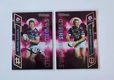 2024 Nrl Traders Titanium Sword & Shield Manly Sea Eagles 2 Card Team Set • $5.95