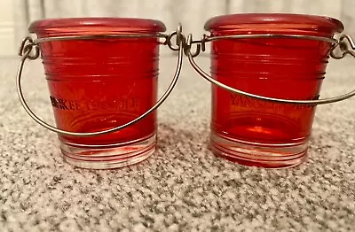 Yankee Candle Red Bucket Votive Holders X 2 • £5.99