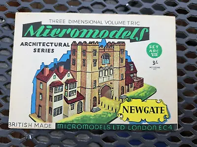 Micromodels Original 1950's - Newgate - SET ARCVII 3D Diorama Card Model • £14.95