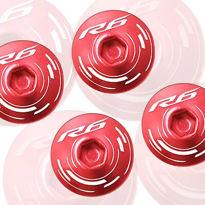 Red Windshield Windscreen Bolts Kit For Yamaha YZF R6S 04 05 06 07 • $14.28