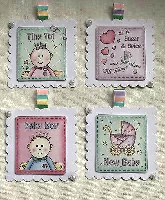 Luxury Baby Card Toppers X4 • £1.99