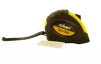 Rolson 50535 5 M X 19 Mm Tape Measure Yellow & Black • £3.66