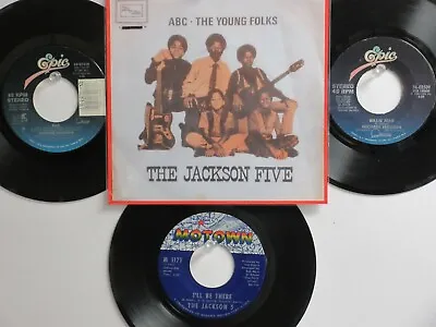 💥4 ' MICHAEL JACKSON/THE JACKSON 5 ' HIT 45's+1PICTURE[ABC] THE 70's&80's!💥 • $15.99