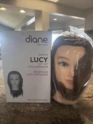 Dianne By Fromm - Mannequin Head - Lucy 17” - 19” - 100% Human Hair • $45