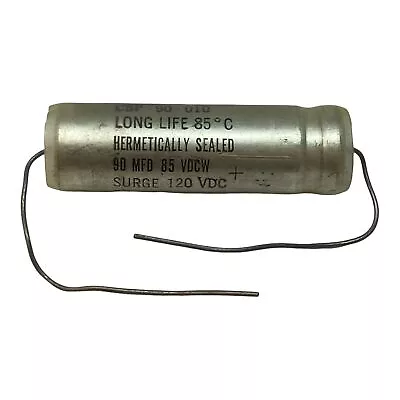 90uF 85Vdcw 120V Axial Tantalum Capacitor CBD-90-010 Sprague 57.5x17.5mm • $22.10