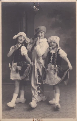 £1.99 • Buy Old Vintage Photo Children Dutch Clogs Girl Fancy Dress Dancer W7