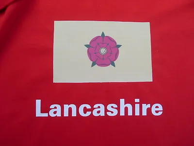 Lancashire Flag/ Red Rose T-Shirts Sizes 4XL 5XL Personalised Birthday Gift • £16.95