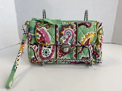 Vera Bradley Tutti Frutti Quilted Wallet All In One Clutch Pushlock Wristlet • $20