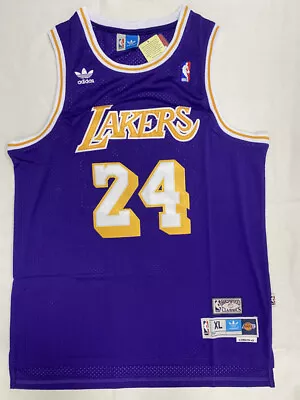 Retro Kobe Bryant #24 Los Angeles Lakers Basketball Jersey Stitched Purple-*/ • £19.80