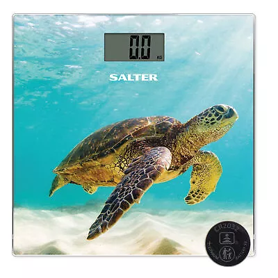 £21.99 • Buy Salter Electronic Bathroom Scale Digital Turtle Print Weighing Scale LCD Display