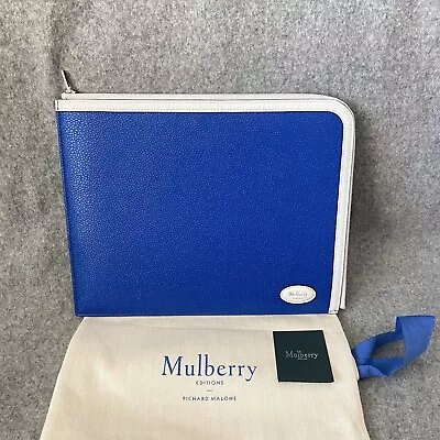 NWT Mulberry Richard Malone Two Tone Leather Tech Zip-around Pouch Bag • $190