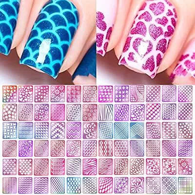 24 Sheets Nail Vinyl Stencil Stickers For Nail Art Design Supplies • $12.99