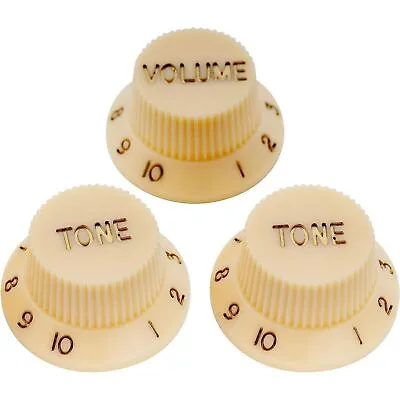 Stratocaster/Strat Guitar Control Knobs - 2 Tone 1 Volume Metric Cream • $5.65