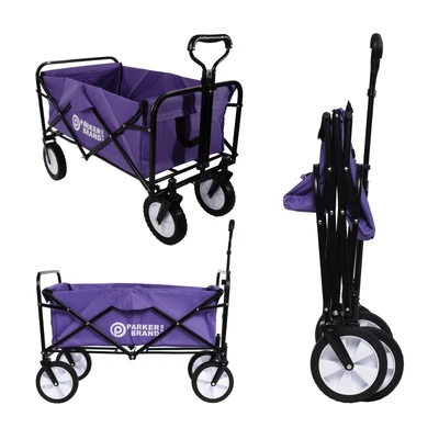 £65.99 • Buy Heavy Duty Foldable Garden Trolley Cart Wagon - Lilac