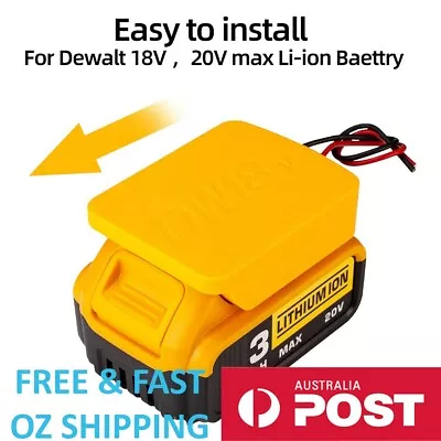 DeWalt 18v Battery DIY Adaptor/Base Plate To Dock Power Connector 12-AW • $18.99