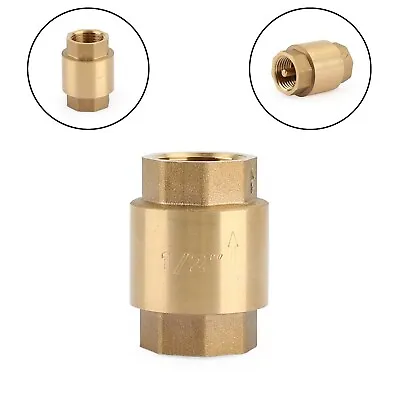 DN15 1/2  NPT In-Line Check Valve Brass Spring Loaded Inline 200PSI EP • $11.99