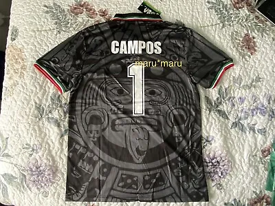 Black JORGE CAMPOS #1 Mexico 1998NEW Jersey  MEDIUM RETRO France ABA SPORT Pumas • $42.95