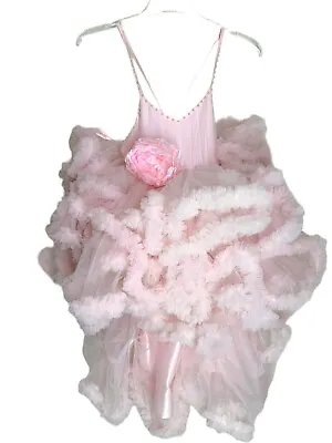 Hannah Kids Size 6 Pink Tulle Adjustable Pageant Ballet Frill Dress Luxury Tutu • $120