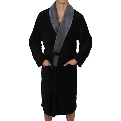 Mens Robe -Bathrobe - Coral Fleece Thick Very Soft & Warm - '' 5 Day Delivery '' • $38.49