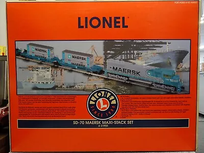 Lionel 6-21950 Maersk SD70 Maxi-Stack O Gauge Diesel Train Set • $699.99