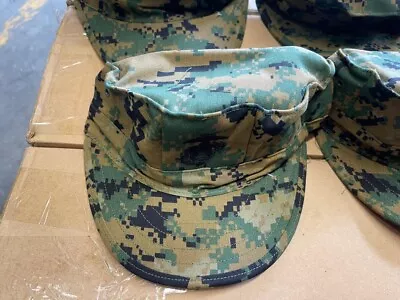 USMC Cover Garrison Marpat Woodland Marine Hats Camo QTY 10 Hats Med New W/ Tags • $79.99