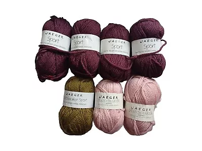 Jaeger Matchmaker Sport Knitting Wool 7 X 50g Balls Pure Wool • £8.99